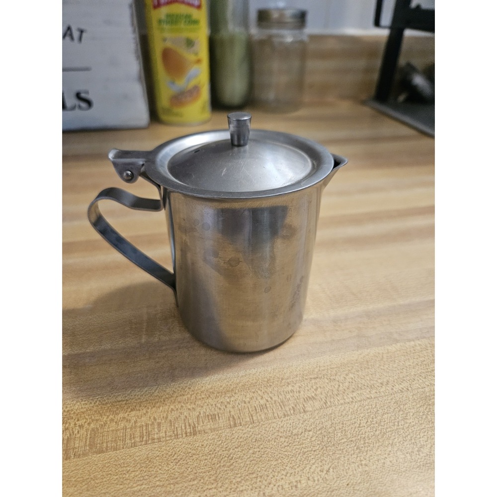 Vollrath Stainless Hinged Creamer Restaurant Style JAPAN (BX10)